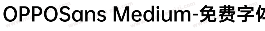 OPPOSans Medium字体转换